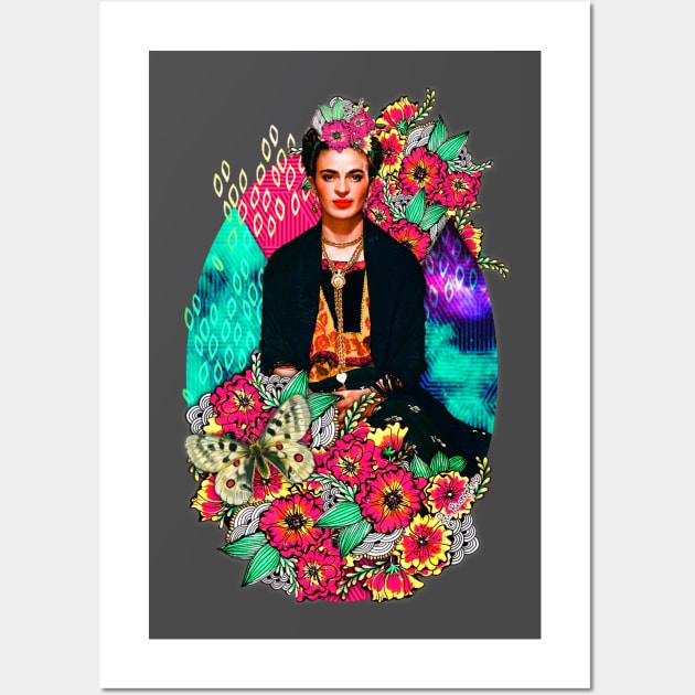 Galaxy Frida Wall Art by jurumple